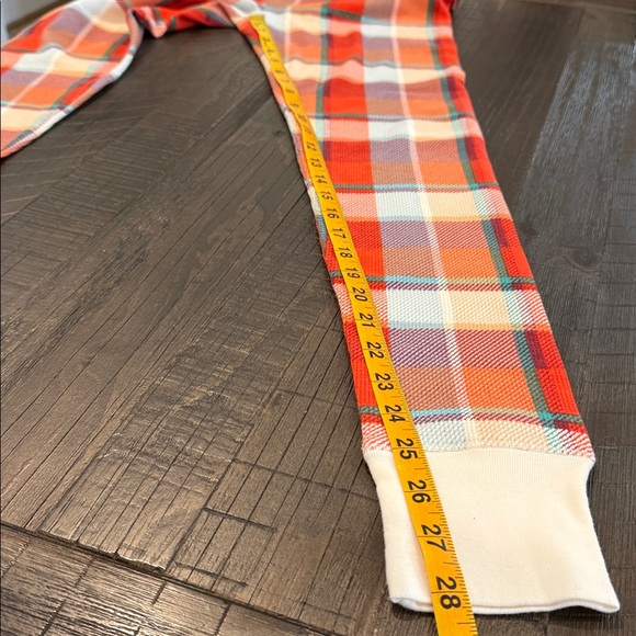 Old Navy Plaid Pajama Set Thermal Waffle Knit Long Sleeve Top S with Pants M - Picture 16 of 16